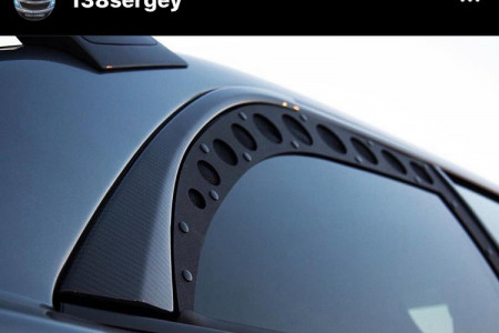 Launsport carbon pillars set for GD STI n WRX 2001-2007