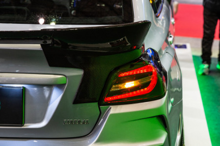 Liberal WRX rear duck tail spoiler  CARBON