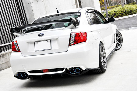 Liberal CARBON low-mount 3D spoiler for GV STI SEDAN
