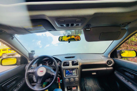Yellow Wide Angle Rear View Lens for Impreza WRX STI GC8 1996-2000