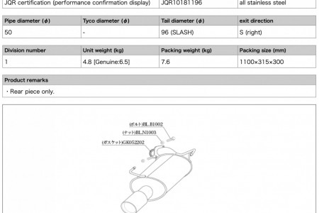 Kakimoto exhaust Class KR for Impreza sedan GK7